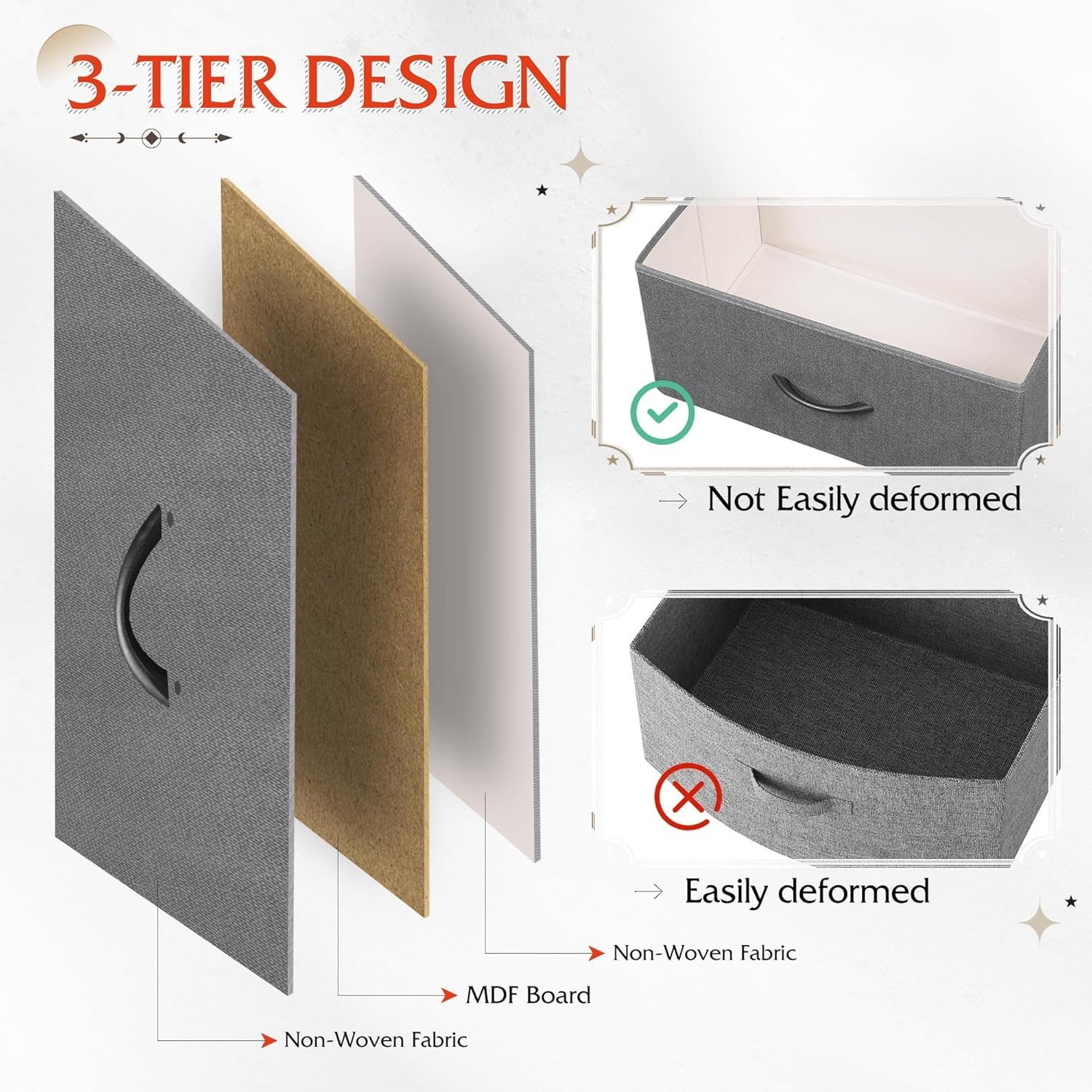 9-Drawer Fabric Dresser Tower - Image 9